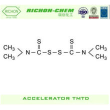 Fabrik-Lieferant-niedrige Preis-Gummichemikalien hergestellt in China chemische Formel C6H12N2S4 Gummizungs-Beschleuniger TMTD TT